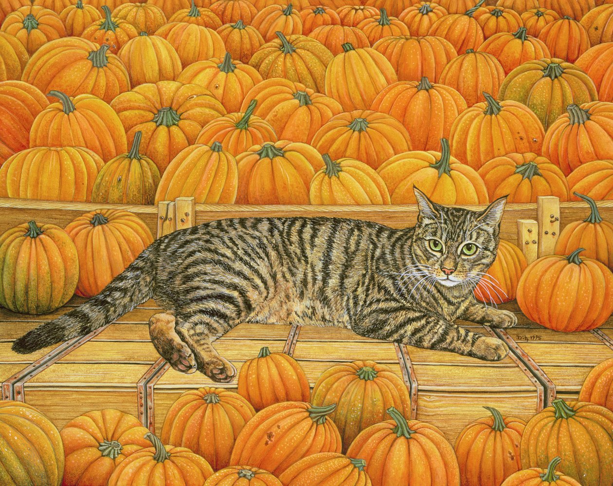 The Pumpkin-Cat, 1995 (akril a panelen) alkotó: Ditz