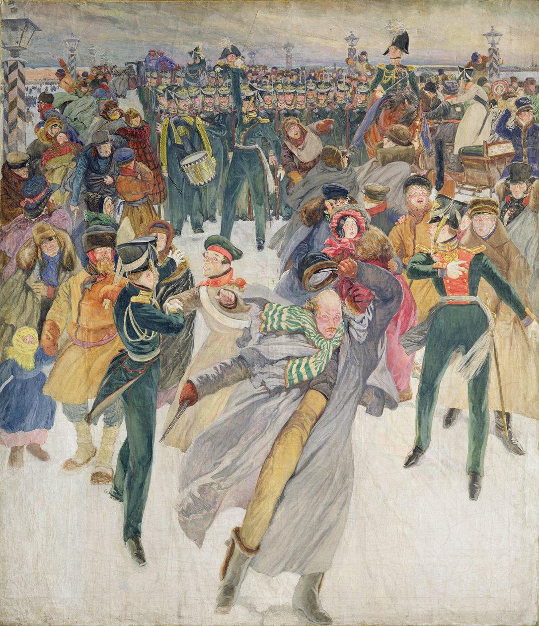 The Decembrist Revolt (tempera, vászon) alkotó: Dmitri Nikolayevich Kardovsky
