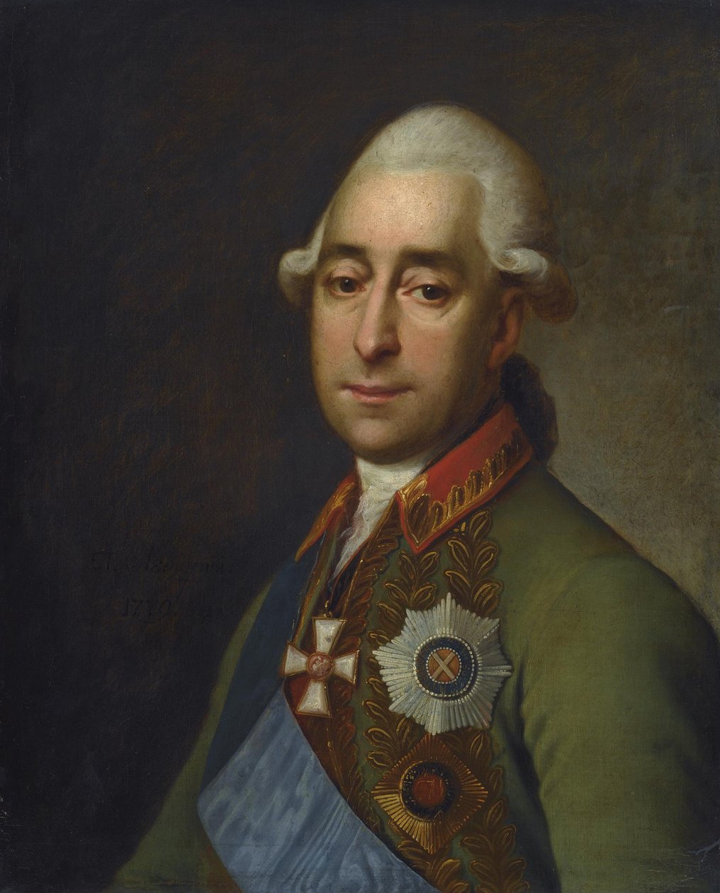 Alekszandr Alekszandrovics Prozorovszkij herceg tábornagy 1732-1809 alkotó: Dmitri Grigorievich Levitsky