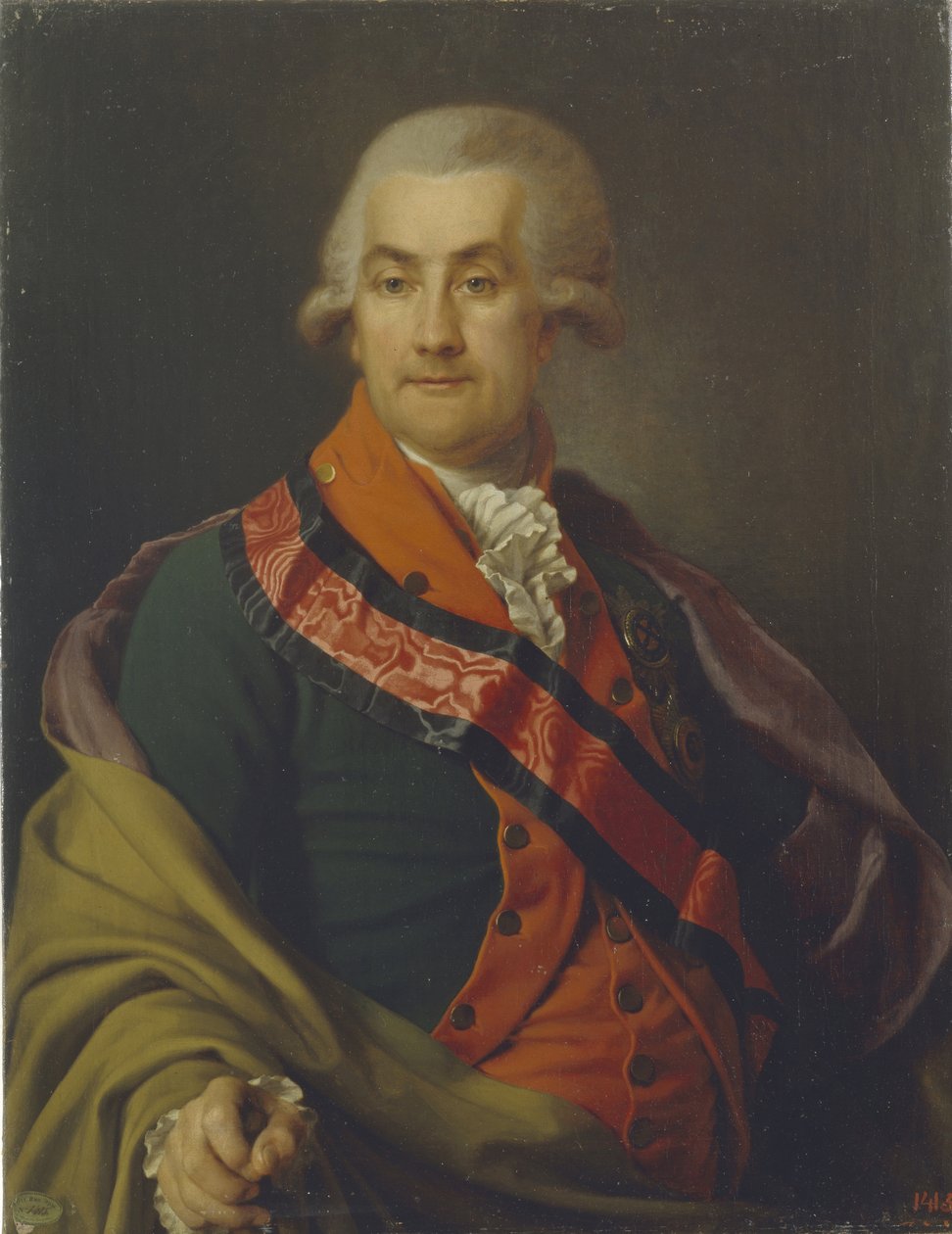 Otto Heinrich Igelström gróf portréja 1737-1817, 1790 alkotó: Dmitri Grigorievich Levitsky