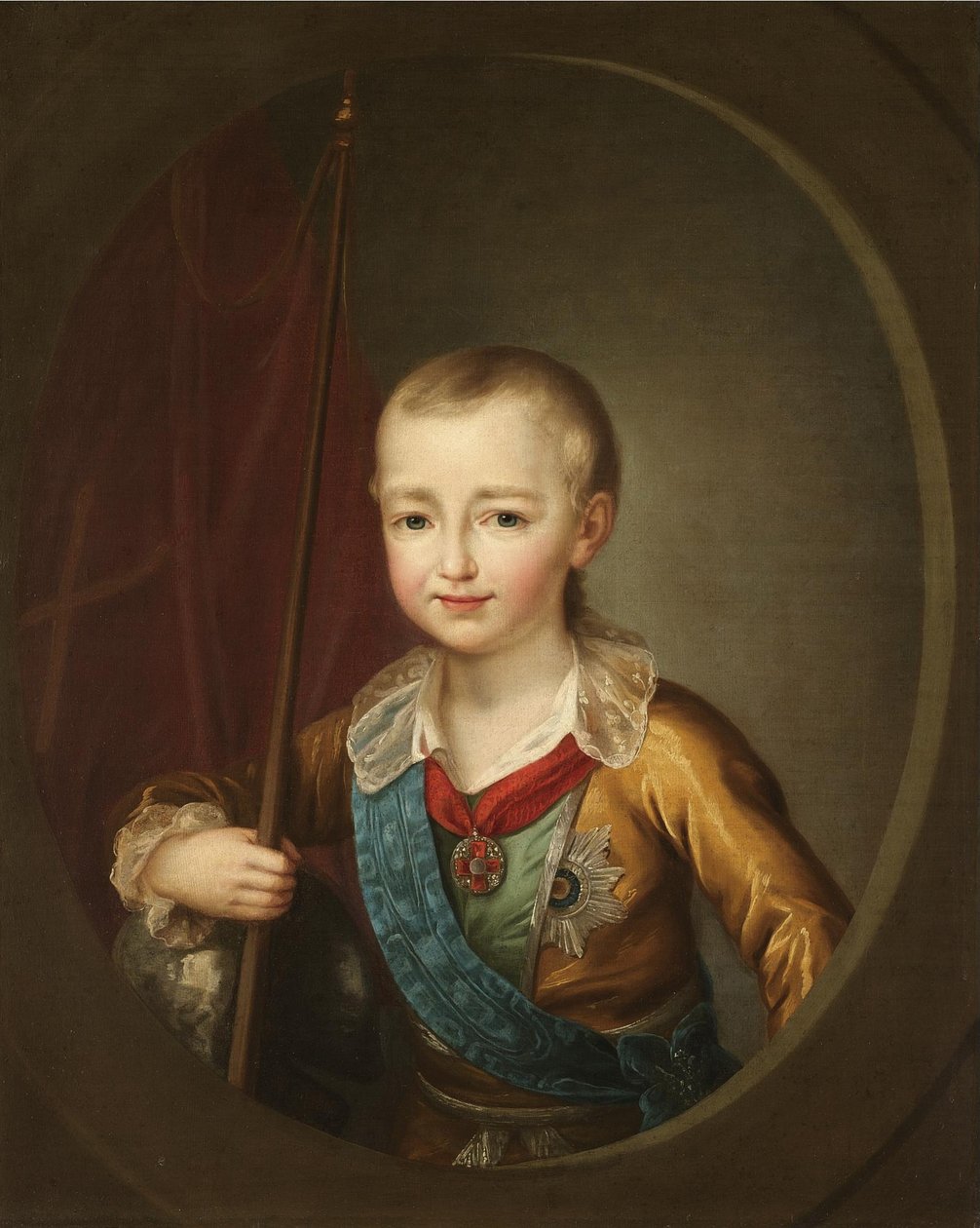 Alekszandr Pavlovics I. Sándor nagyherceg mint gyermek portréja alkotó: Dmitri Grigorievich Levitsky