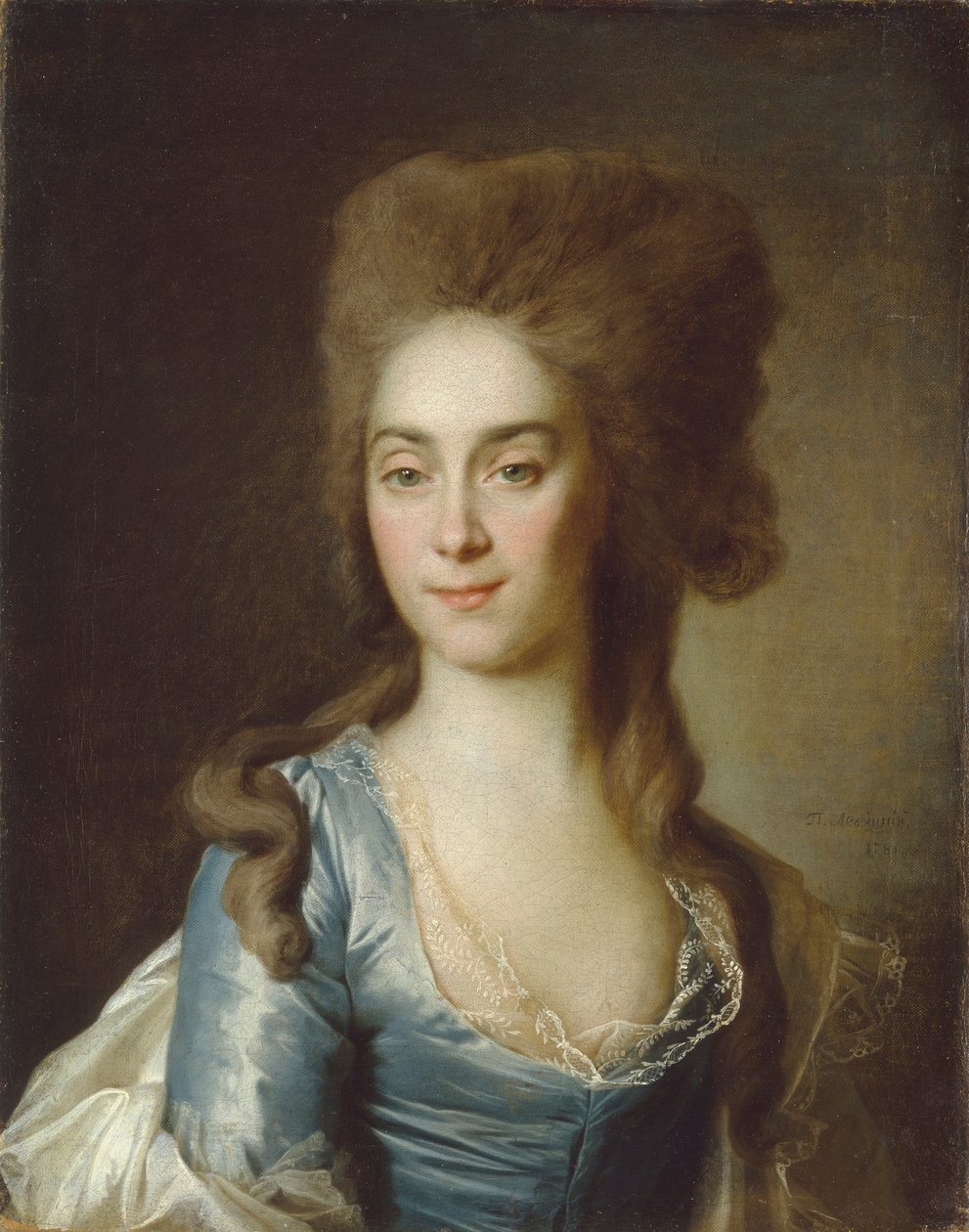 Tatyana Petrovna Raznatovskaya portréja, szül.: Rezvaya, 1781 alkotó: Dmitri Grigorievich Levitsky