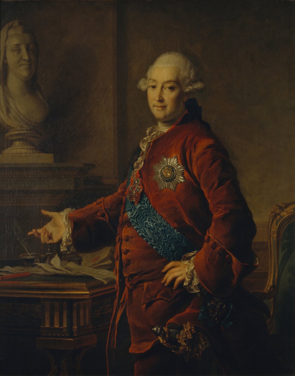 Alekszandr Mihajlovics Golicin alkancellár portréja 1723-1807, 1772 alkotó: Dmitri Grigorievich Levitsky