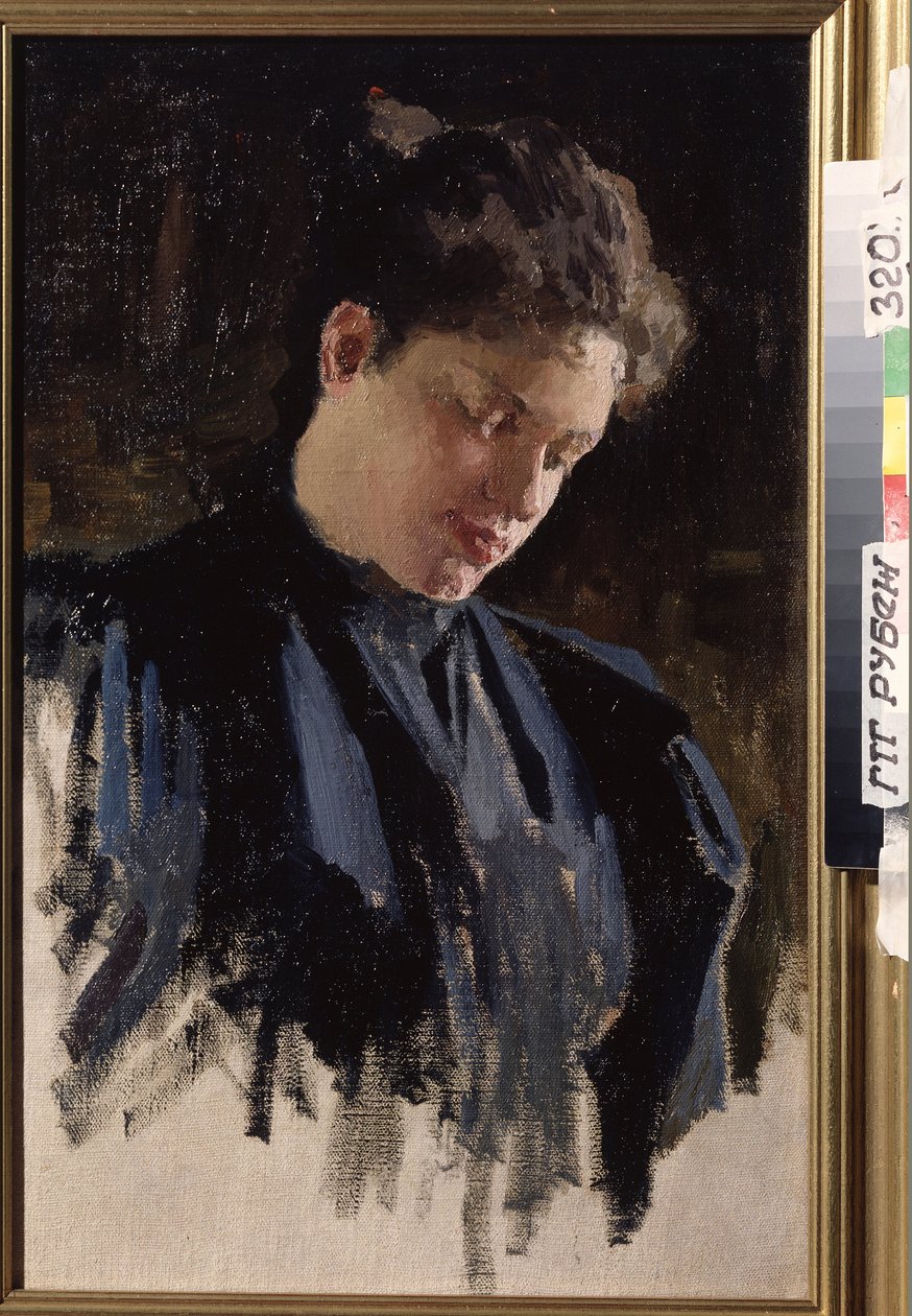 Olga Ludvigovna művésznő portréja Della-Vos-Kardovskaya (Della Vos Kardovskaya) (Della Vos Kardovskaja) (Della-Vos-Kardovskaja) (1875-1952). (O. Della Vos Kardovskaya művész portréja). Dmitrij Nyikolajevics Kardovszkij (Kardovski) peinture (1866- alkotó: Dmitri Nikolayevich Kardovsky