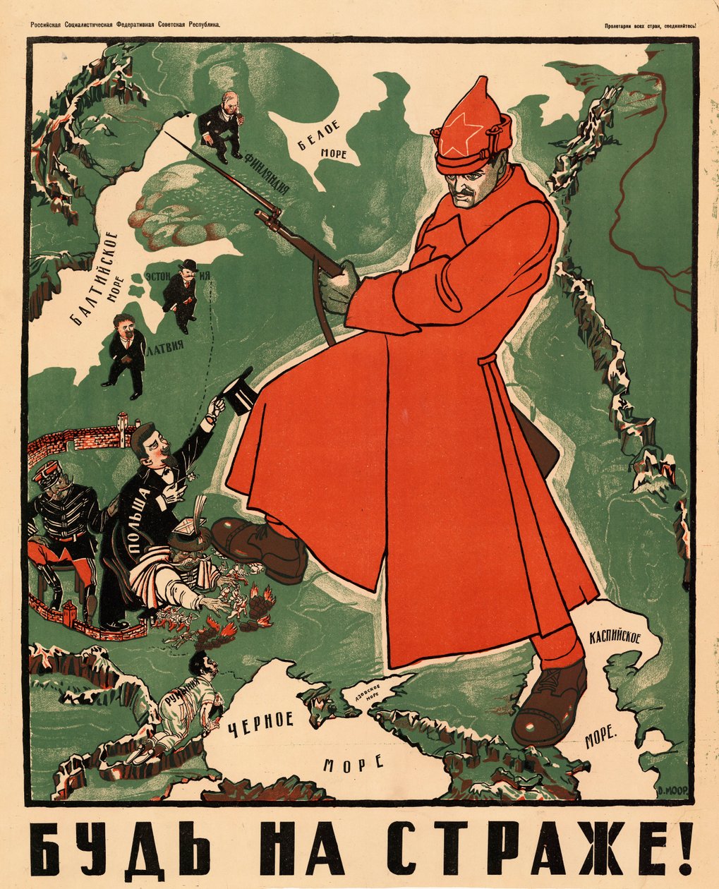 Állj őrt!, 1921. alkotó: Dmitri Stachievich Moor