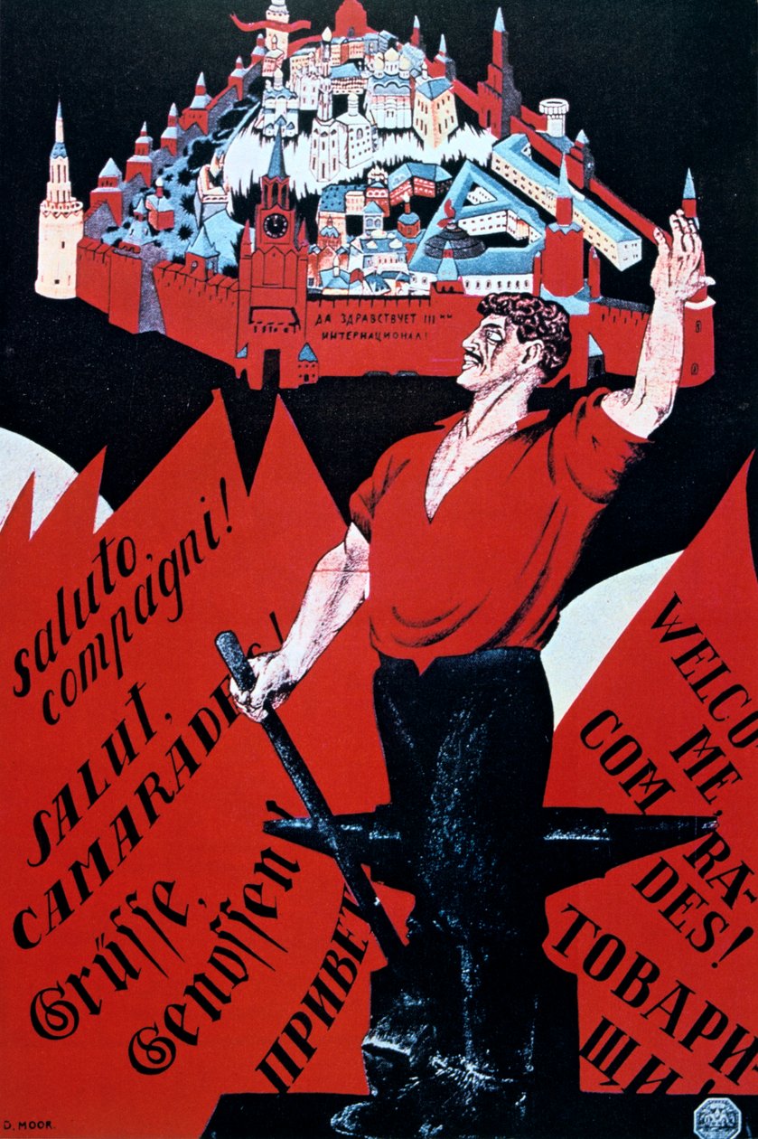 Éljen az Ifjúsági Nemzetközi, 1921. alkotó: Dmitriy Stakhievich Moor