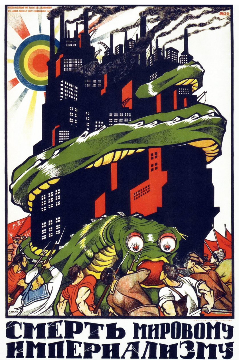Kommunista propaganda plakát alkotó: Dmitry  Moor