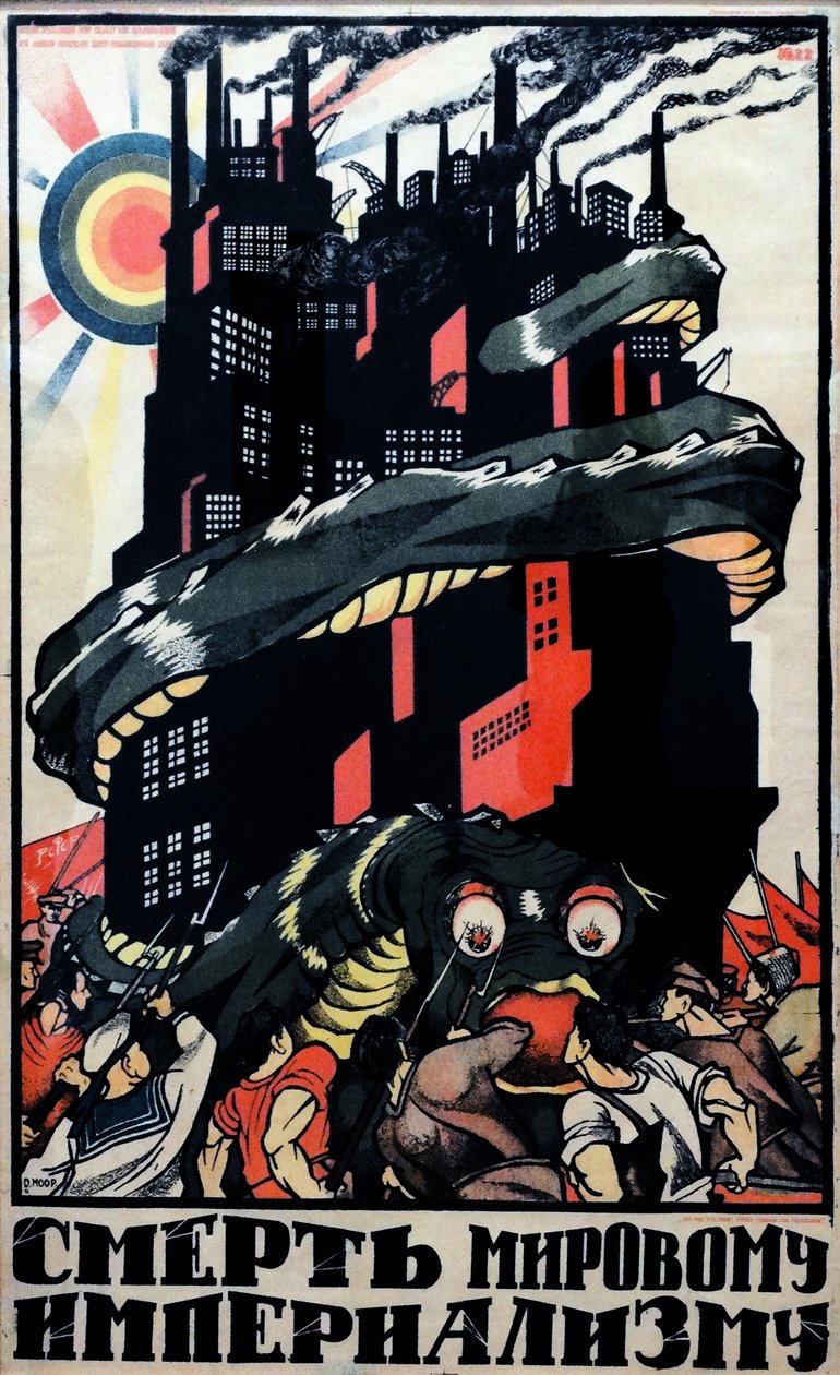 Kommunista propaganda plakát alkotó: Dmitry  Moor