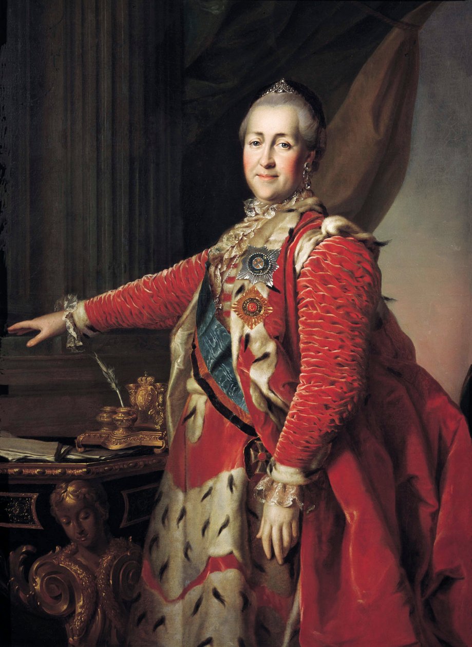 Nagy Katalin, Oroszország császárnéja, 1782. alkotó: Dmitri Grigorievich Levitsky