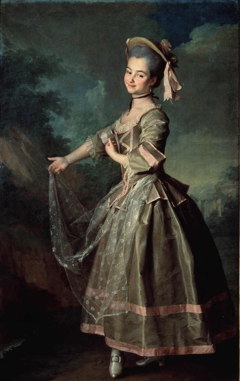 Jekaterina Nelidova portréja, 1773 alkotó: Dmitri Grigorievich Levitsky