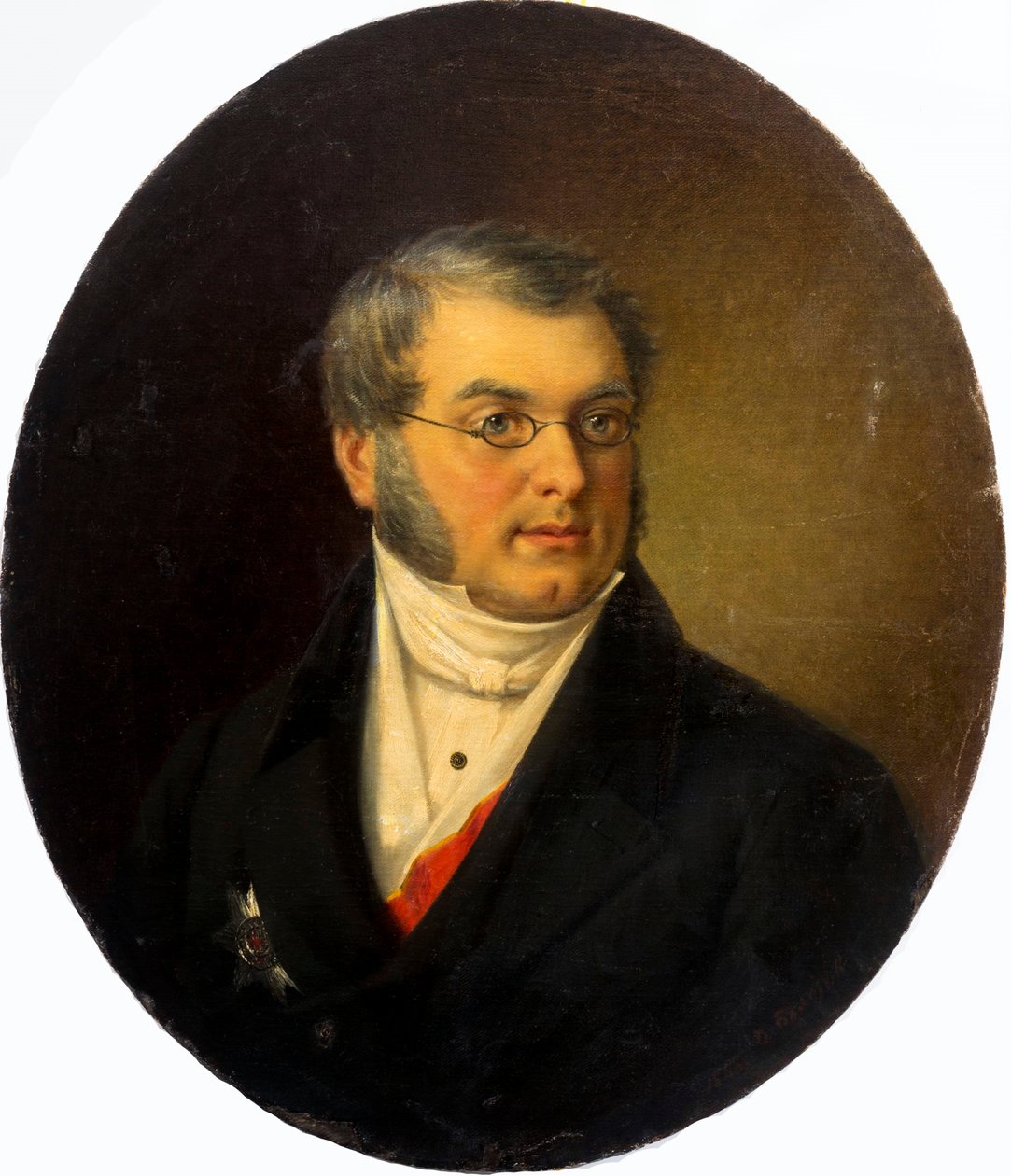 A szerző portréja, Mihail Nyikolajevics Zagoskin 1789-1852, 1868. alkotó: Dmitry Mikhaylovich Bolotov