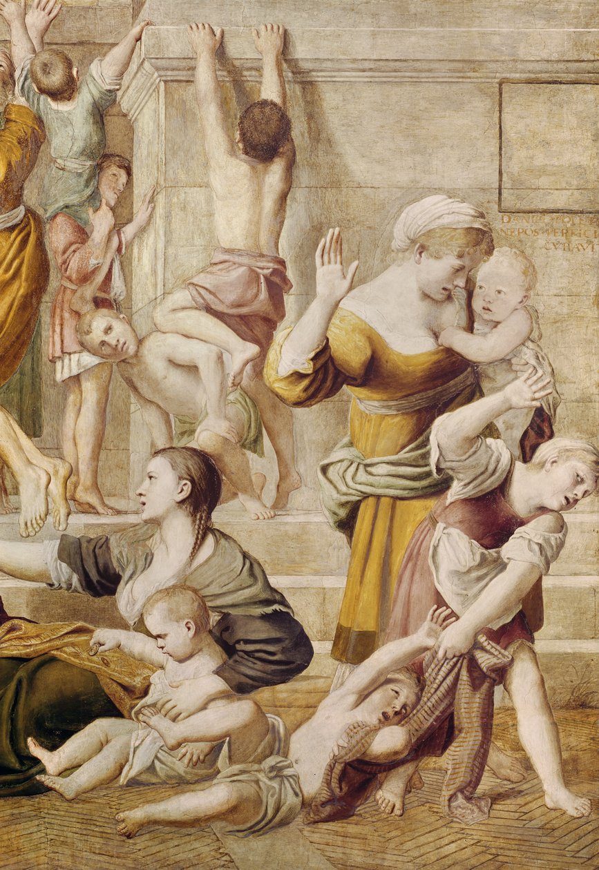 Szent Cecília alamizsnát osztó részlet, 1612-1615 körül (438850 részlet) alkotó: Domenichino