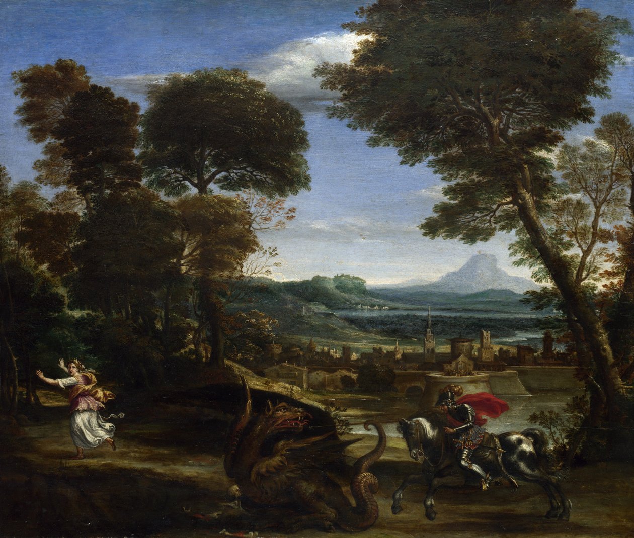 Szent György megöli a sárkányt alkotó: Domenichino