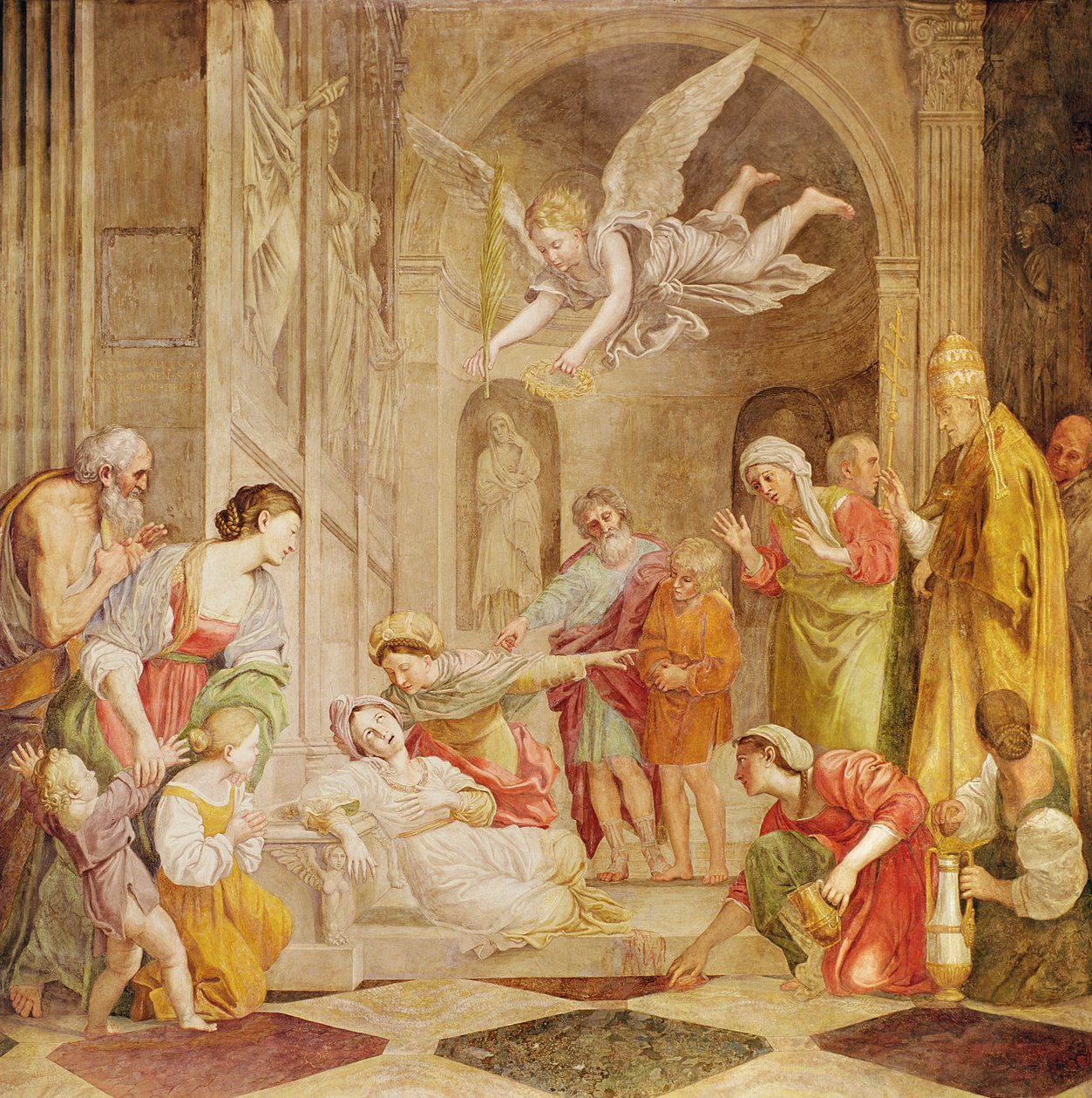 Szent Cecília halála, 1614 körül alkotó: Domenichino