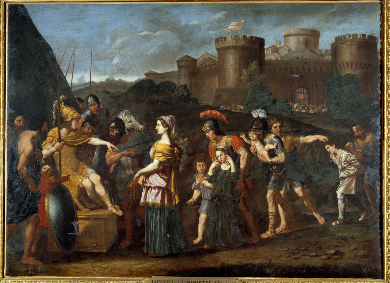 Sándor kegyelme. Domenico Zampieri festménye: A Dominiquin (1581-1641) alkotó: Domenichino
