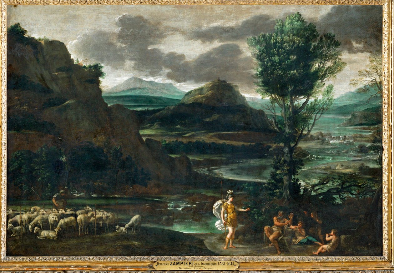 Herminia a pásztorok között ... alkotó: Domenichino (1581 1641)