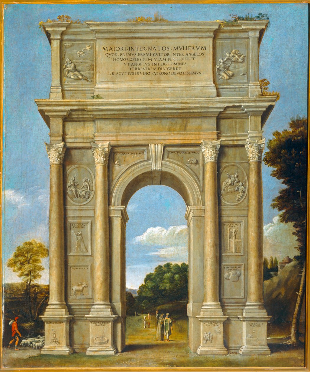 Diadalív ... (olaj, vászon) alkotó: Domenichino (1581 1641)