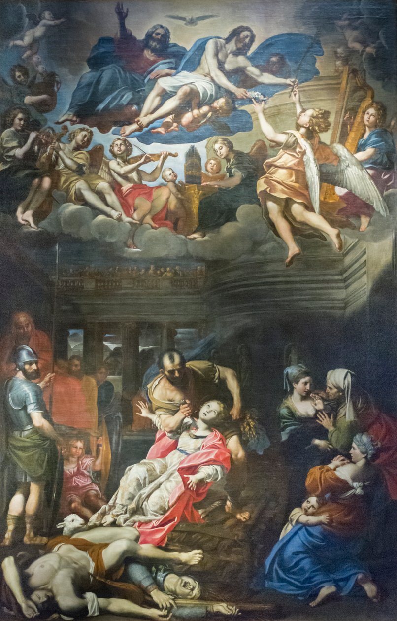 Szent Ágnes mártíromsága alkotó: Domenichino (1581 1641)