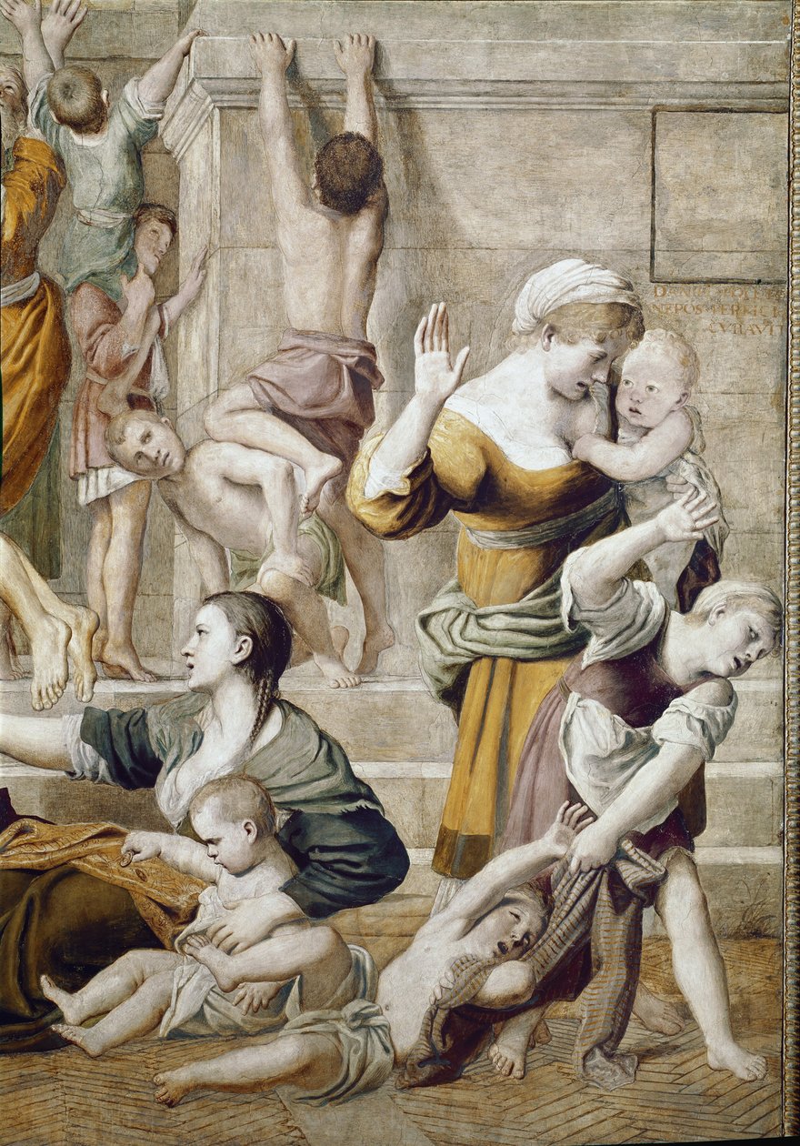 Szent Cecília története: Szent Cecília Aumone, részlet (Freskó alkotó: Domenichino