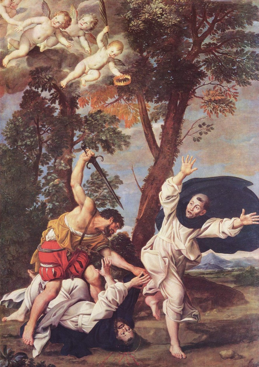 Szent Péter mártír meggyilkolása alkotó: Domenichino