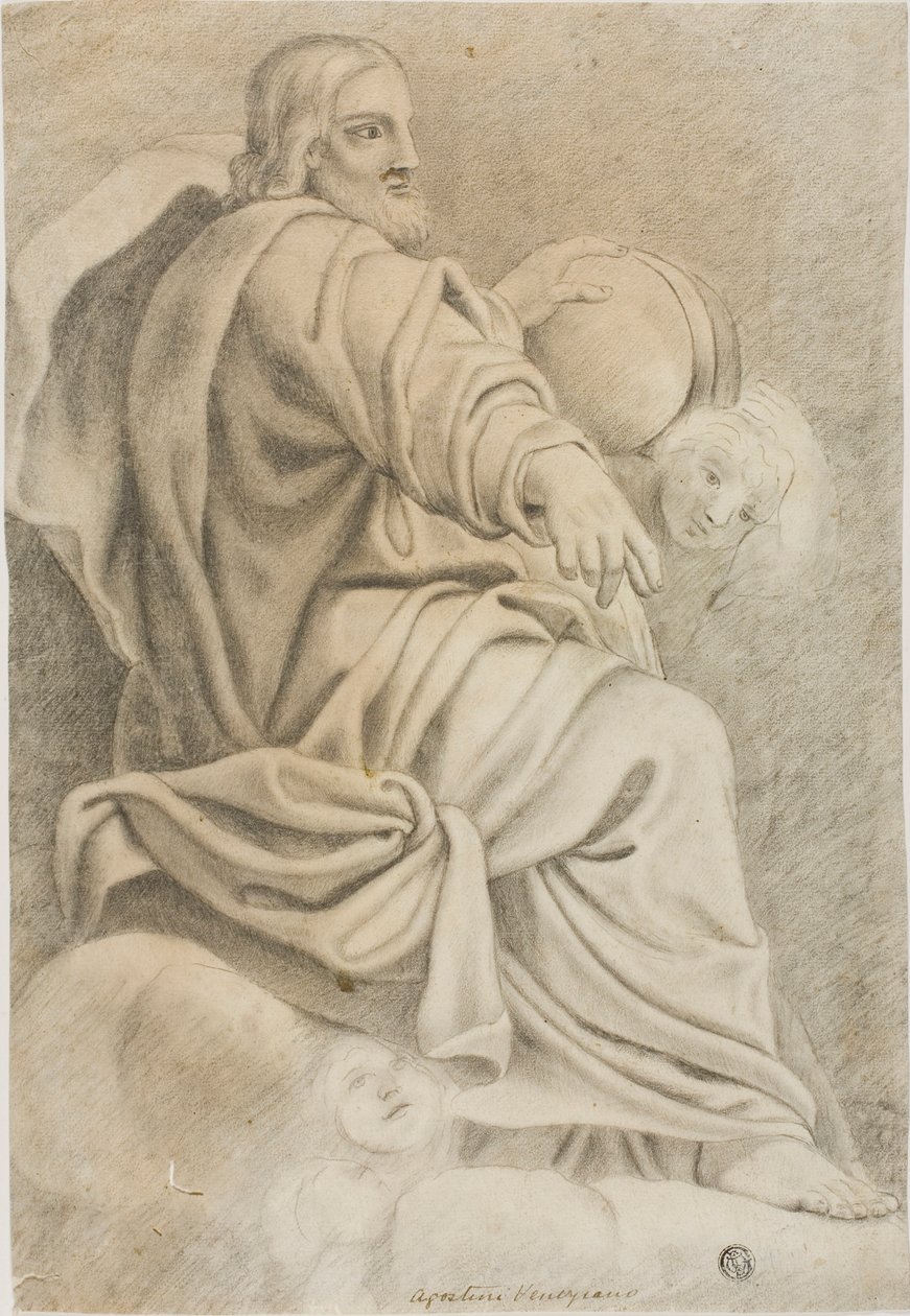 Ülő Krisztus alkotó: Domenichino