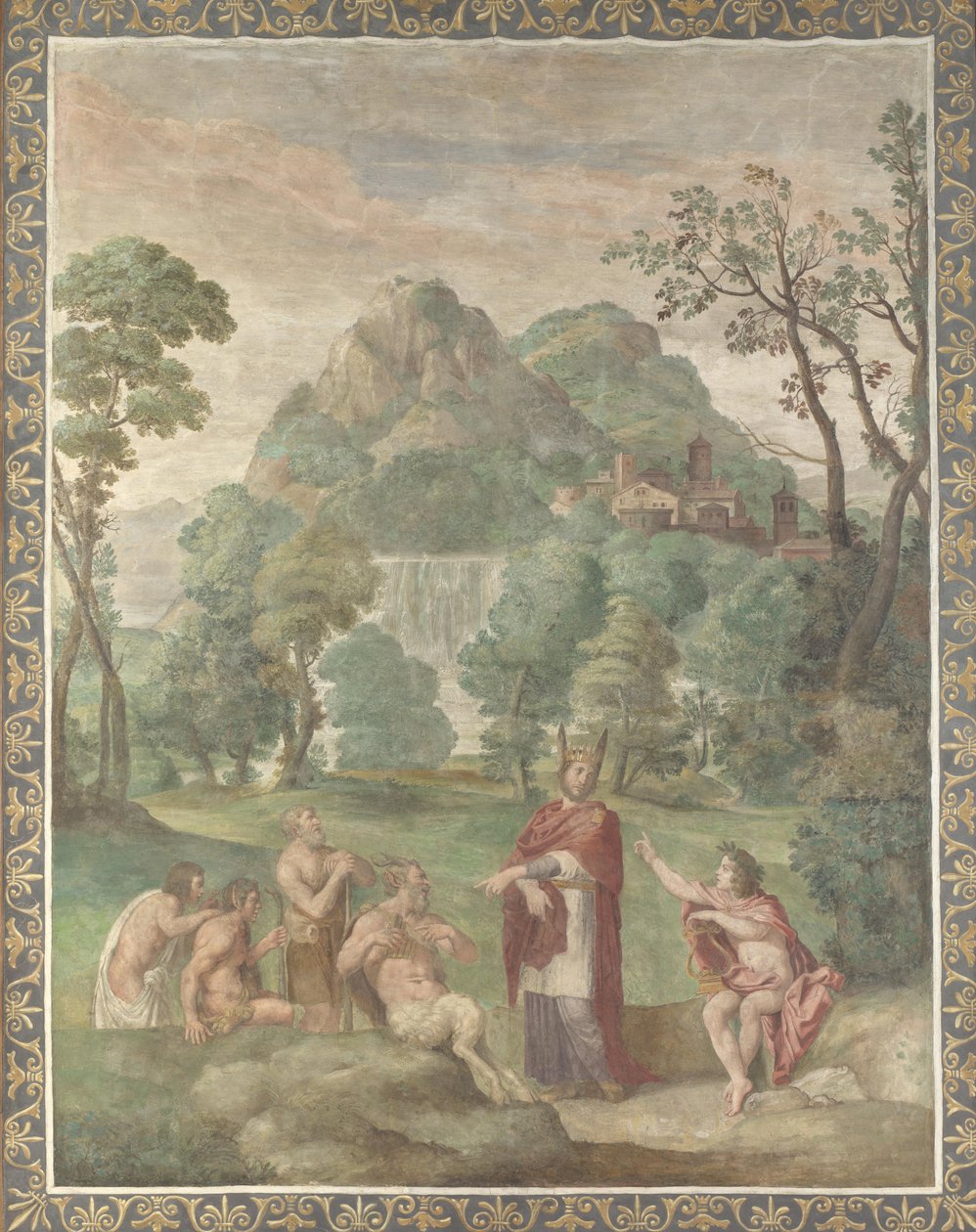 Midas freskó ítélete a Villa Aldobrandiniből, 1617-1618 alkotó: Domenichino