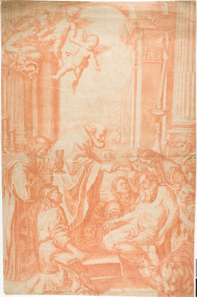 Szent Jeromos utolsó áldozása alkotó: Domenichino