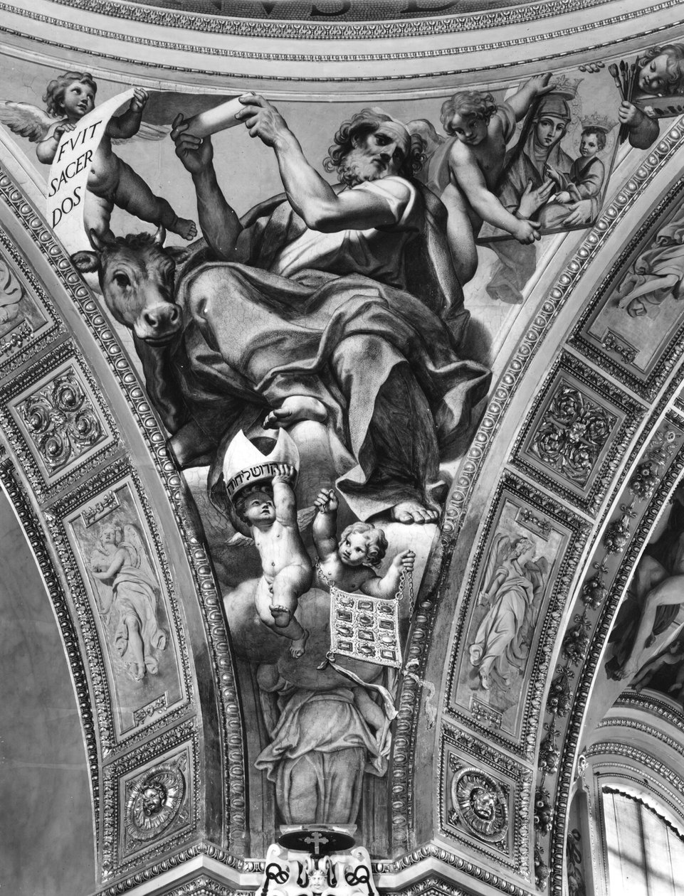 Szent Lukács, függő a kupolából, 1623 alkotó: Domenichino