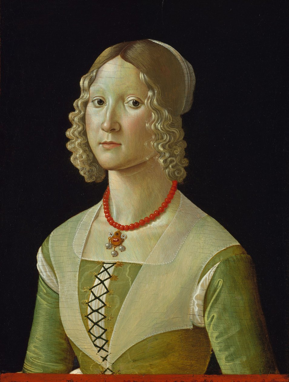 Selvaggia Sassetti (született 1470), 1487-88 körül (tempera fán) alkotó: Domenico Ghirlandaio
