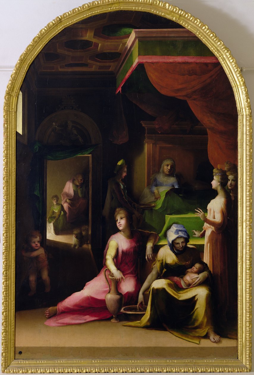 Szűz Mária születése, 1540-43 körül alkotó: Domenico di Pace Beccafumi  