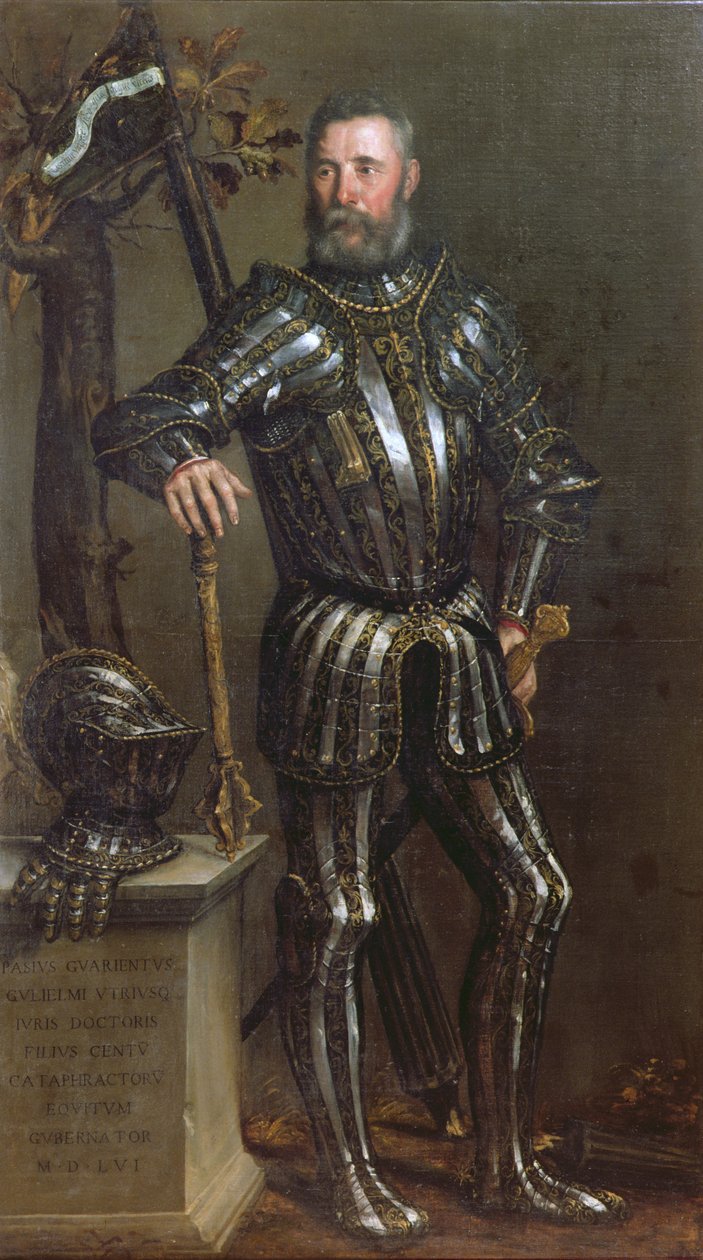 Pase Guarienti (1500-c.63), velencei lovag és nemes portréja alkotó: Domenico Brusasorci