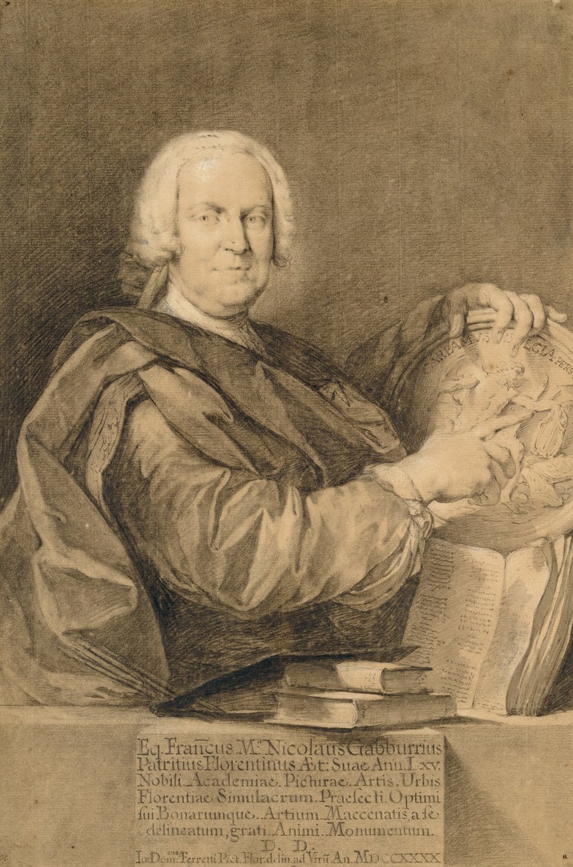 Cavaliere Francesco Maria Niccolò Gabburri arcképe alkotó: Giovanni Domenico Ferretti