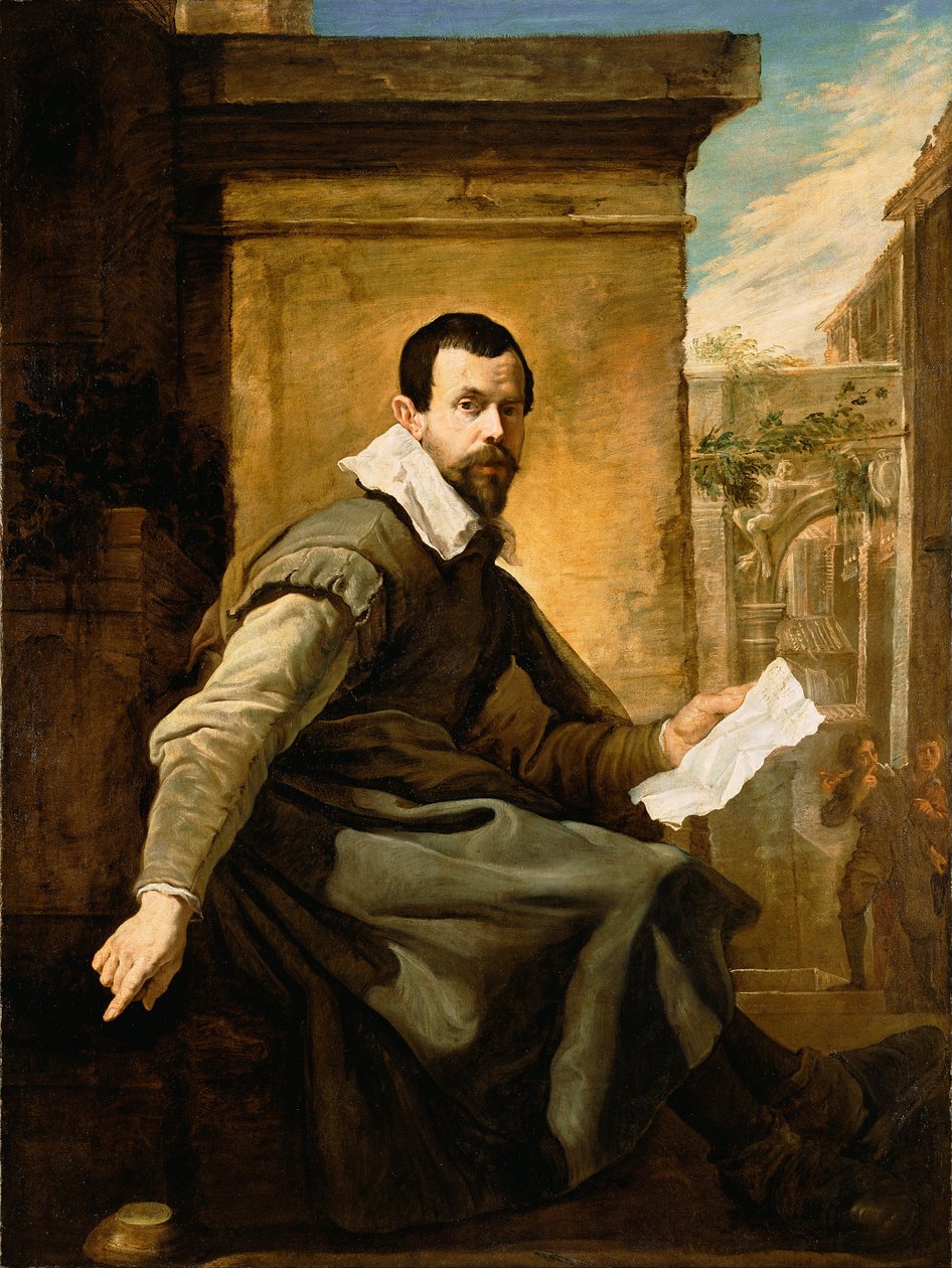 Egy ember portréja, kotta alkotó: Domenico Fetti or Feti