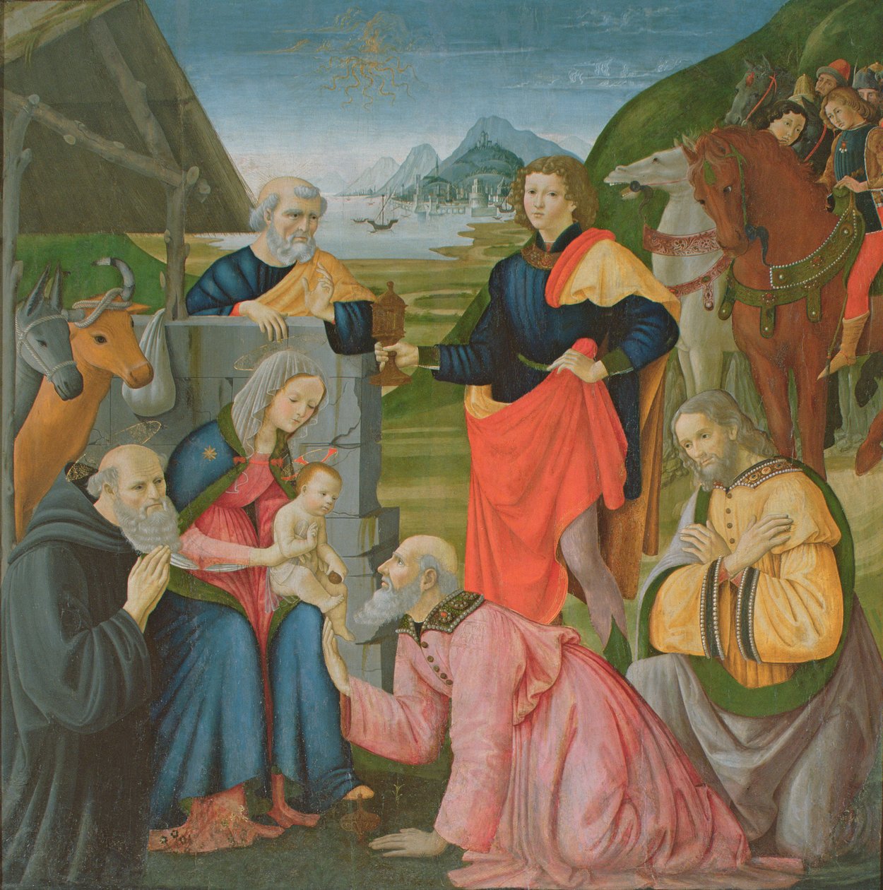 A mágusok imádása alkotó: Domenico Ghirlandaio