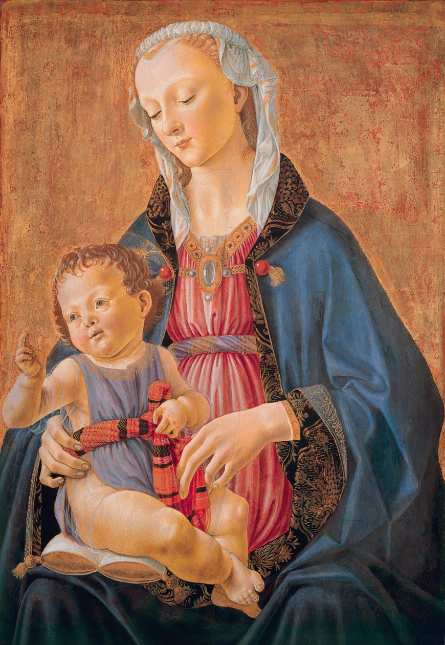Ghirlandaio, Madonna és gyermeke, alkotó: Domenico Ghirlandaio