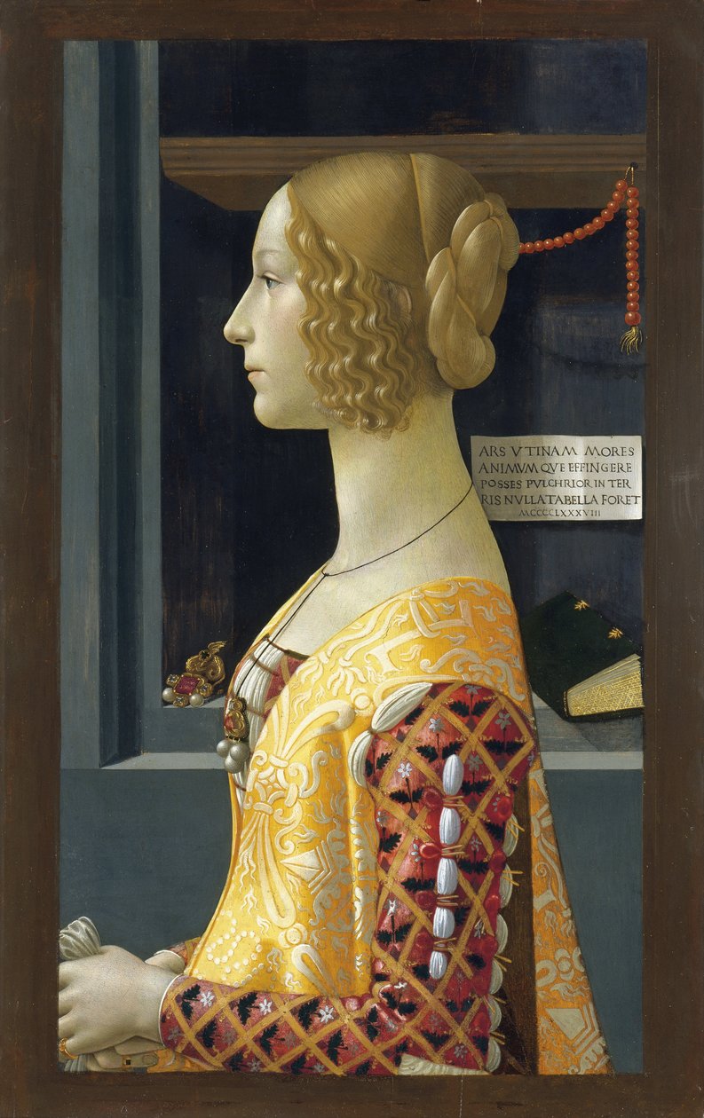 Giovanna Tornabuoni arcképe alkotó: Domenico Ghirlandaio