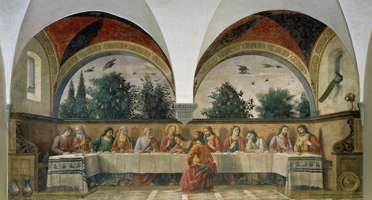 Az utolsó vacsora, 1480 alkotó: Domenico Ghirlandaio