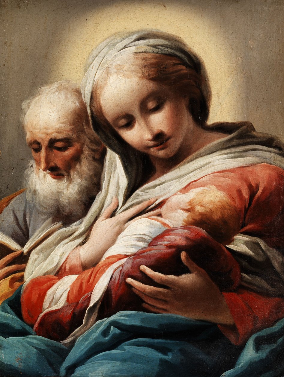 Mária a gyermekkel és József alkotó: Domenico Pedrini