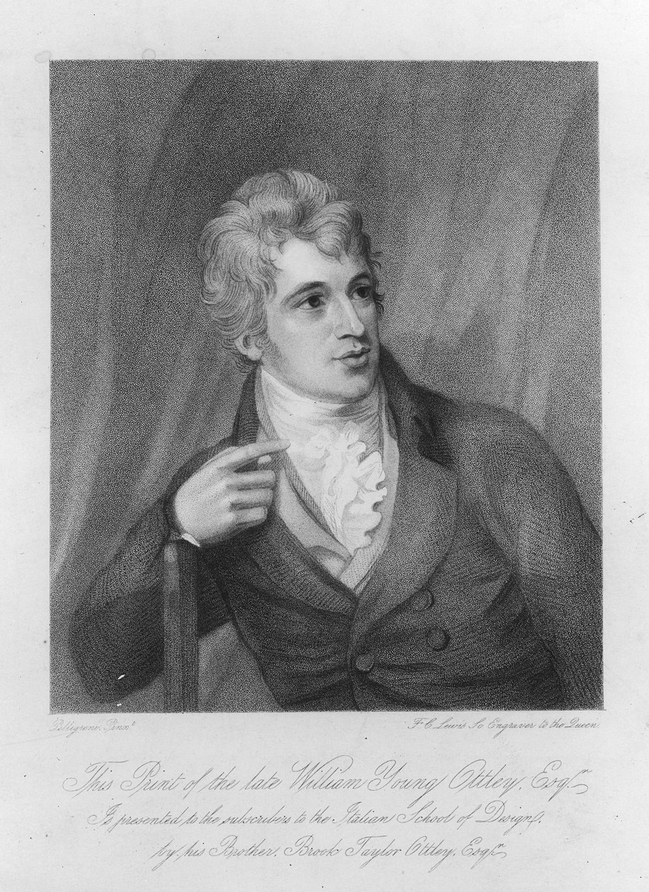 William Young Ottley, Frederick Christian Lewis metszete, 1836 körül. alkotó: Domenico Pellegrini
