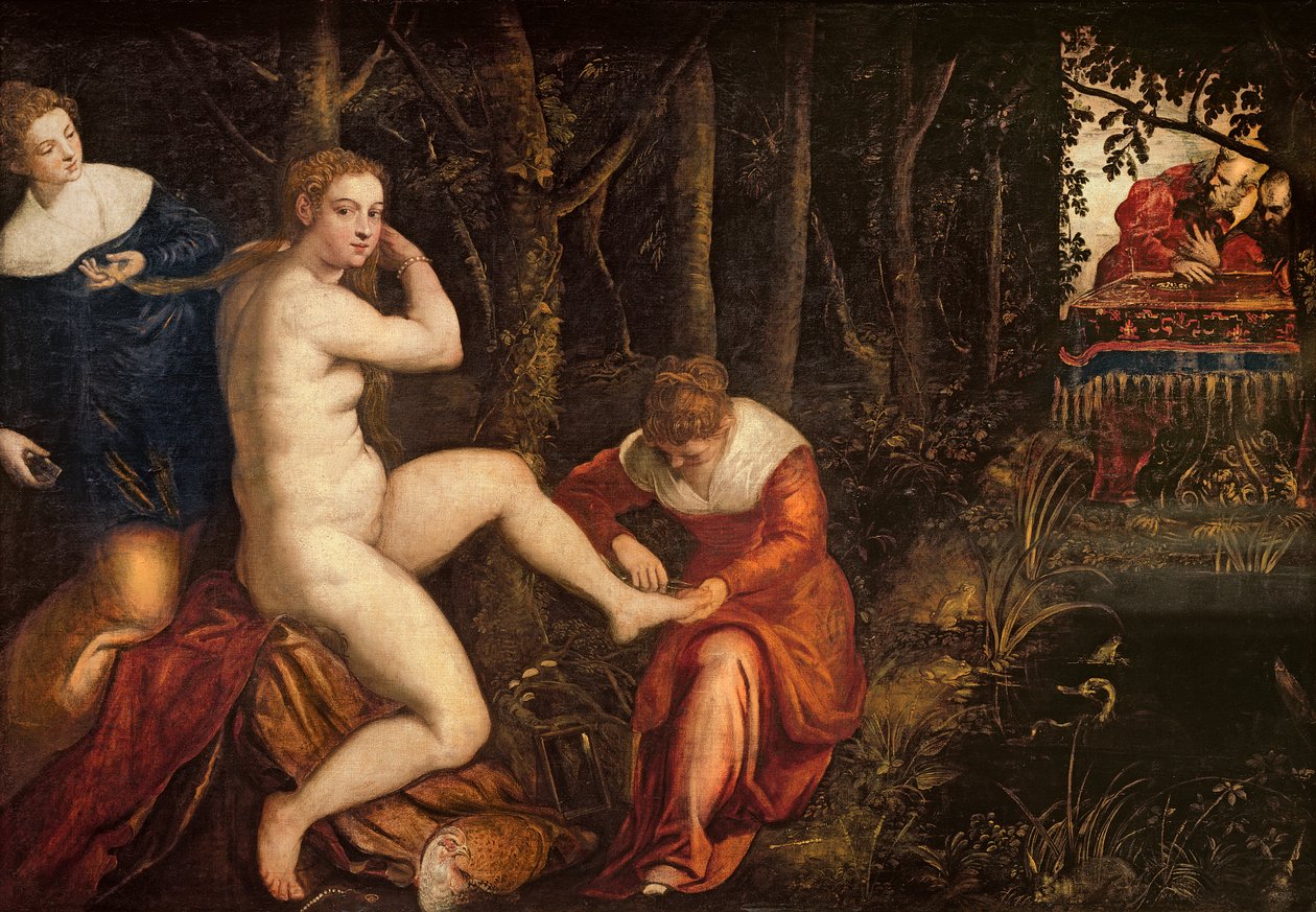 Susanna és a vének alkotó: Domenico Robusti Tintoretto