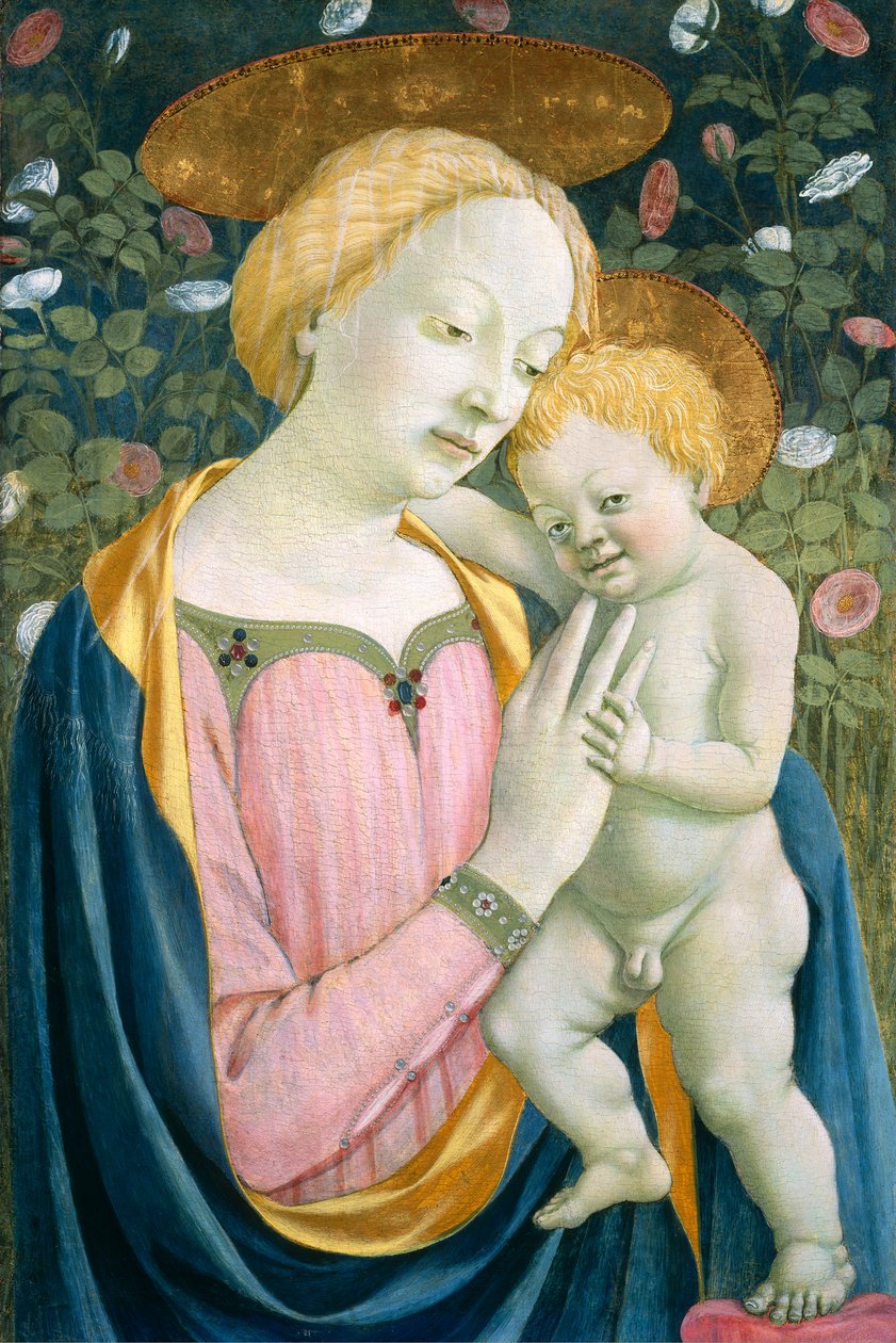 Madonna és gyermeke, 14451450 körül (tempera a panelen) alkotó: Domenico Veneziano