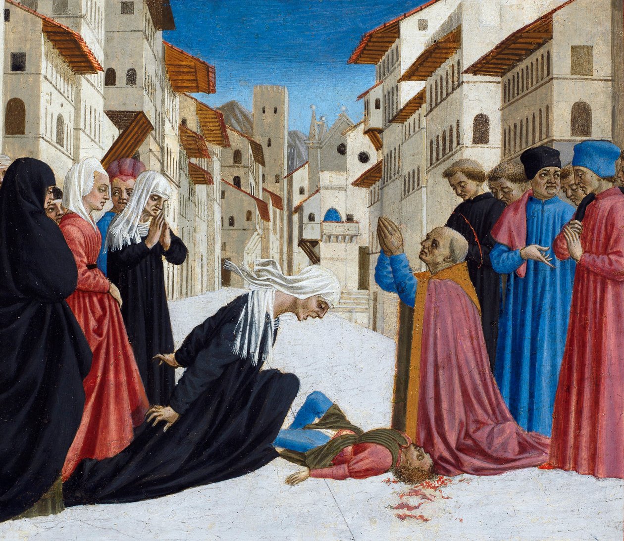 Szent Zenobius csodája, 1442-48 (tempera a panelen) alkotó: Domenico Veneziano