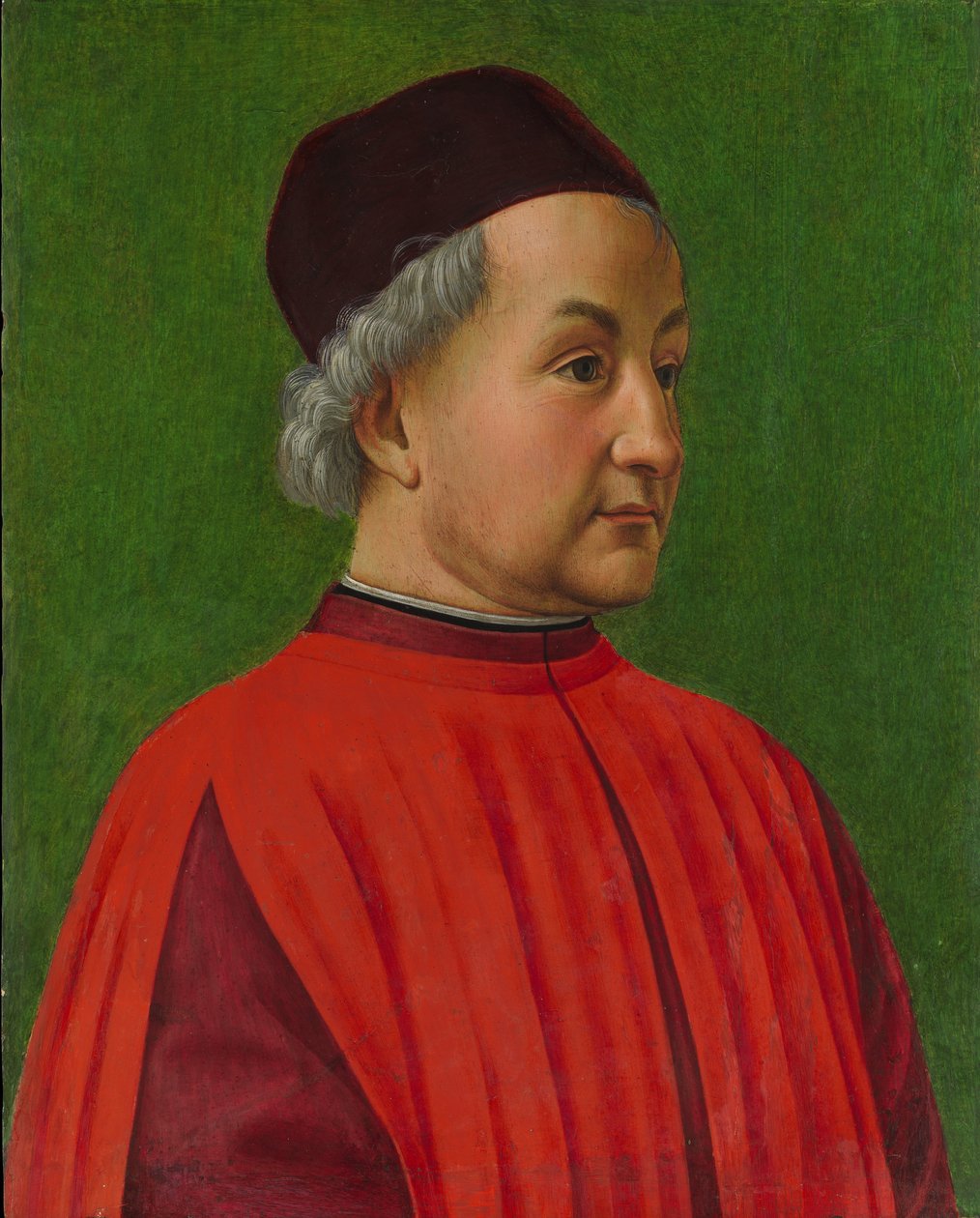 Férfi portré (tempera fán) alkotó: Domenico Ghirlandaio