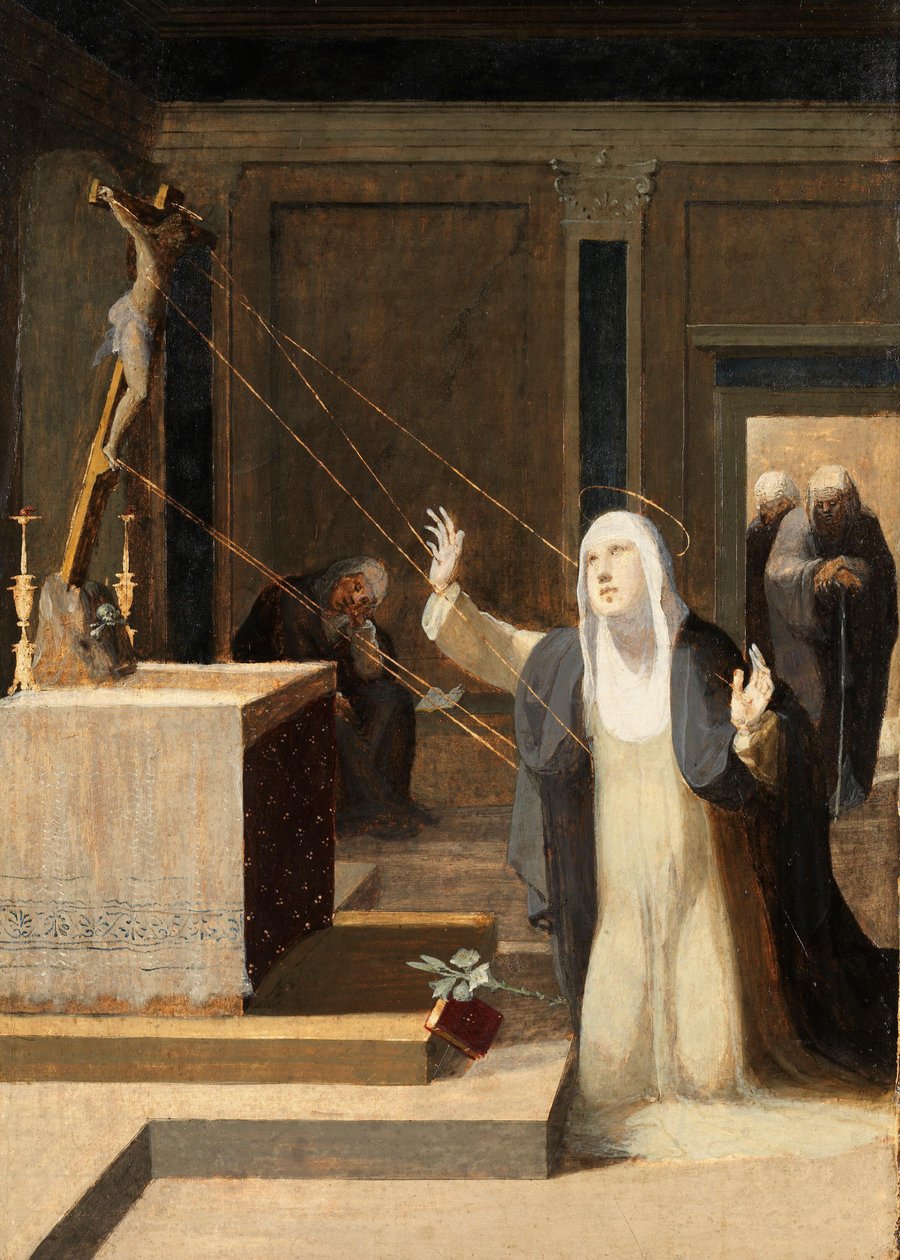 Beccafumi - Szent Katalin a stigmákban, 1545 alkotó: Domenico Beccafumi