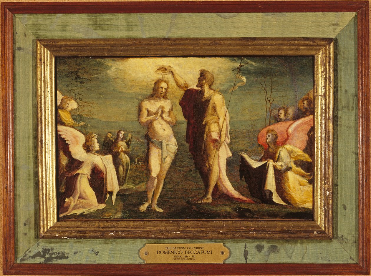 Beccafumi - Krisztus megkeresztelése, 1528 alkotó: Domenico Beccafumi