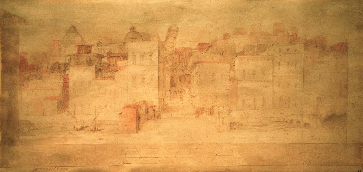 D.Beccafumi, színházi prospektus Pisában alkotó: Domenico Beccafumi