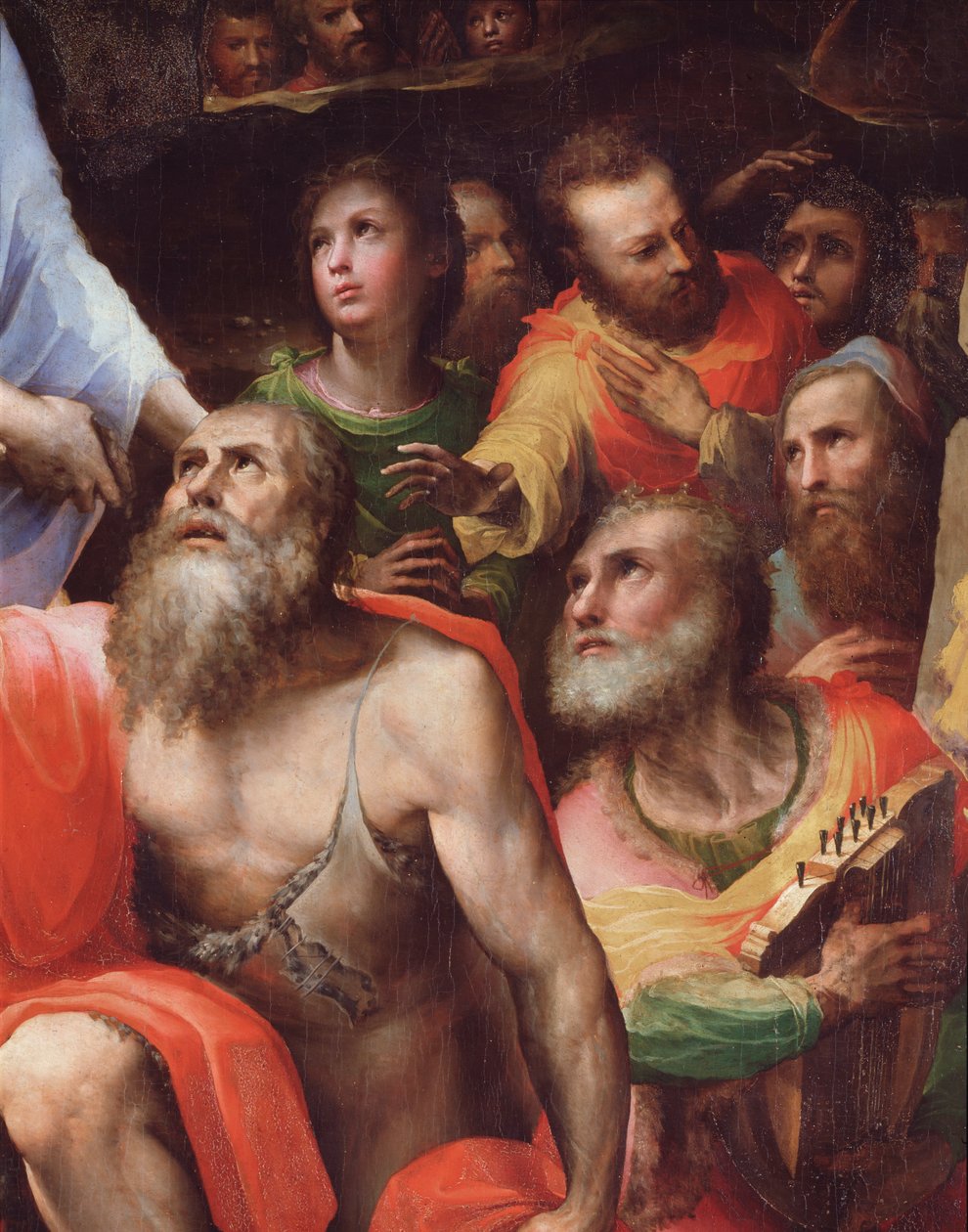 Krisztus leszállása a bizonytalanságba, részlet (festmény alkotó: Domenico Beccafumi