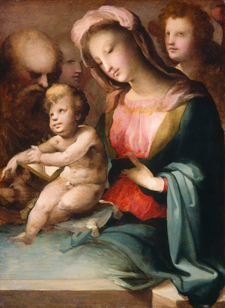 A Szent Család angyalokkal, c. 15451550. alkotó: Domenico Beccafumi