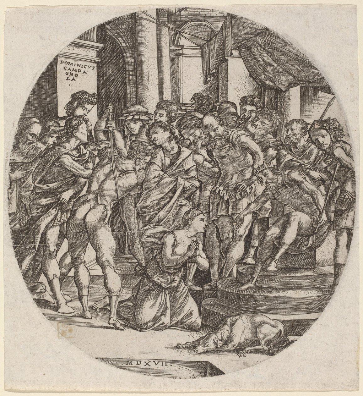 Szent Katalin lefejezése alkotó: Domenico Campagnola
