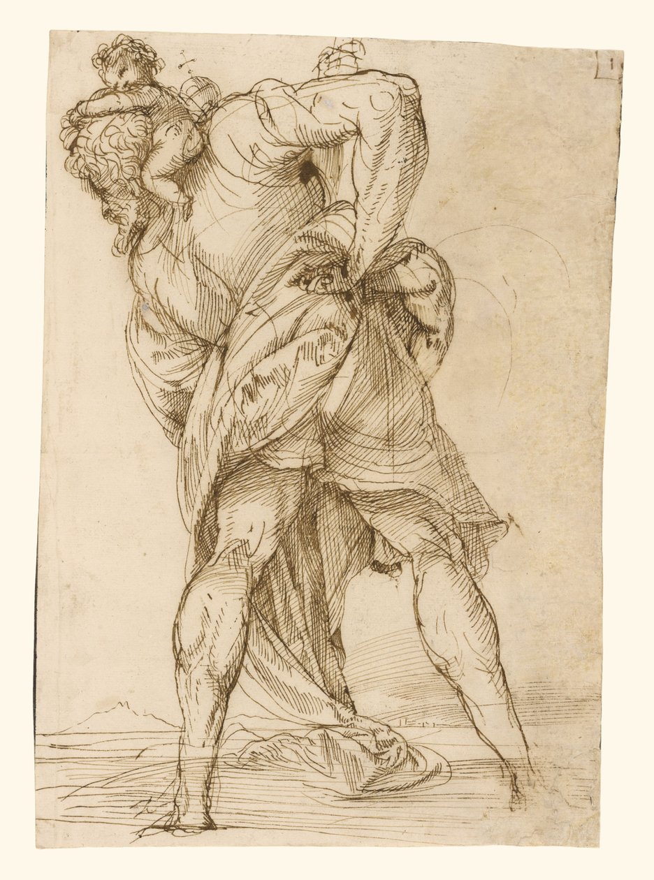Szent Kristóf alkotó: Domenico Campagnola